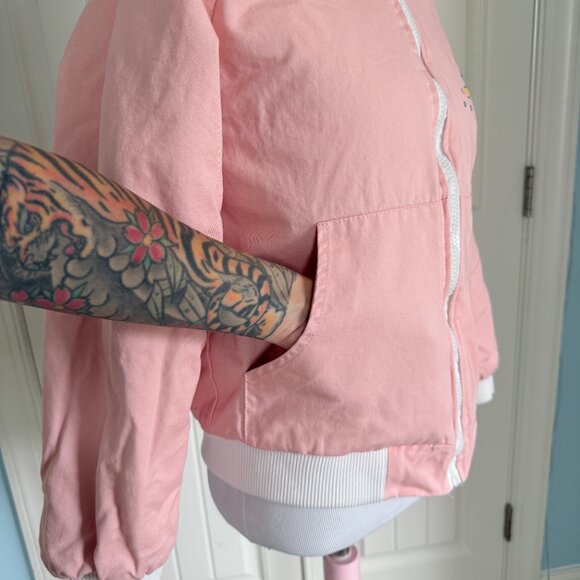 Kawaii Warm Pastel Pink Moon Bow Jacket - Picture 4 of 10